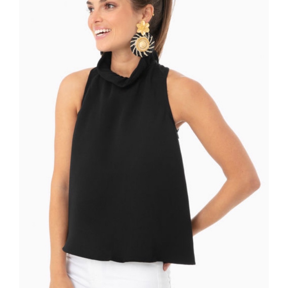Tuckernuck Pomander Place Black Mason Blouse XS
